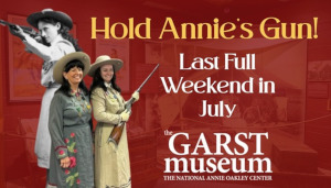Hold Annie's Gun, last full weekend in July at the Garst Museum, Greenville, OH'